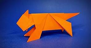 Cómo hacer un tigre de papel | Tigre de origami | Animales Origami | Símbolo 2022