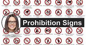 Prohibition Signs | Health and Safety at Work | Animated with Voice