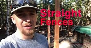 How to make a straight fence (Easy)