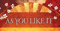 As You Like It streaming: where to watch online?