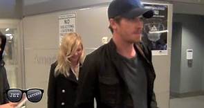 Kirsten Dunst and Garrett Hedlund spotted arriving at JFK airport