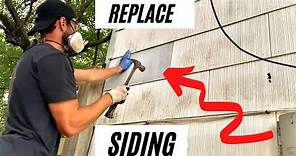HOW TO Repair Asbestos Siding [how to repair and replace broken asbestos / fiber cement siding]