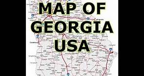 MAP OF GEORGIA USA