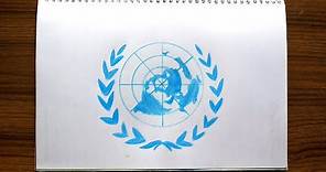 United Nations Drawing | UN Symbol Drawing