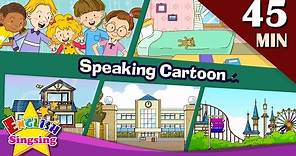 Speaking Cartoon | 45 minutes Kids Dialogues | Easy conversation | Learn English for Kids