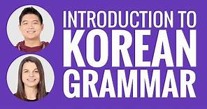 Introduction to Korean Grammar