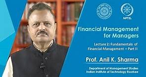 Lecture 2 – Fundamentals of Financial Management - Part 2