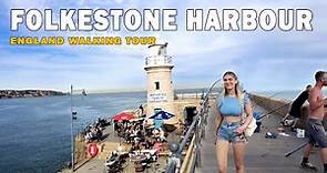 🇬🇧 Walking in Folkestone Harbour [4K], England.