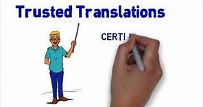 Certified Translation Services: Trusted Translations, Inc.