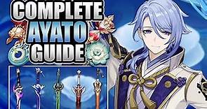 AYATO - COMPLETE GUIDE - Optimal Builds, Weapons, Artifacts & Teams | Genshin Impact