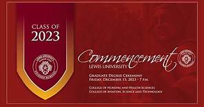 Evening Graduate Commencement Ceremony - Lewis University - December 15, 2023
