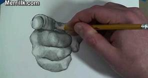 How to Draw the Hand Step by Step- Pointing Finger Uncle Sam Gesture