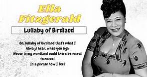 Ella Fitzgerald - Lullaby Of Birdland Lyrics (HD)