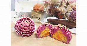 🌕牡丹酥月餅班🌕牡丹月餅禮盒🌕 全手工製作, 一片花瓣, 一點心思... - Gloria Cakecraft
