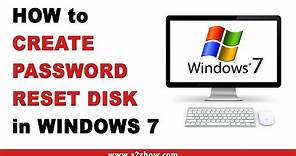 How to Create Password Reset Disk in Windows 7