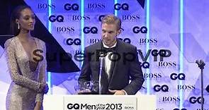 SPEECH - Dan Stevens on receiving an award from GQ at the...