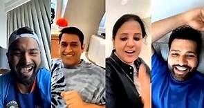 Watch MS Dhoni And Sakshi Dhoni Joins Live Chat With Rohit Sharma, Rishabh Pant In Instagram live