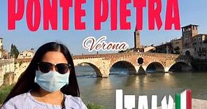 Ponte Pietra( Oldest bridge in Verona, Italy