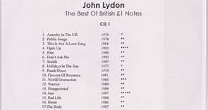John Lydon - The Best Of British £1 Notes