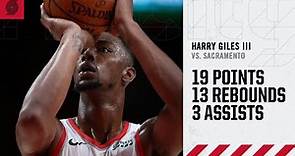 Harry Giles III (19 points, 13 rebounds) Highlights | Trail Blazers vs. Kings