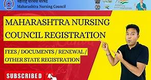 Maharashtra nursing council registration | MNC nursing registration online |MNC registration renewal