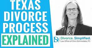 Texas Divorce Process Explained in 3 Steps | Divorce Simplified | Law Office