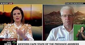 Western Cape State Of The Province Address | Premier Alan Winde