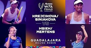 Krejckiova/Siniakova vs. Hsieh/Mertens | 2021 WTA Finals Doubles