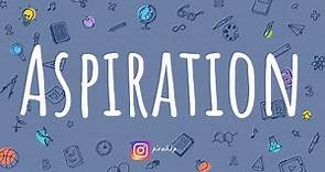 Aspiration meaning | Learn English Vocabulary | Word of the Day