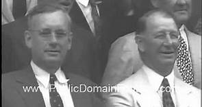 1936 News highlights - Roosevelt beats Alf Landon Facsimile invention and more newsreel footage
