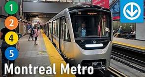 Montreal Metro All the Lines Compilation