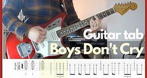 The Cure - Boys Don't Cry (Guitar tabs)