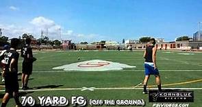 Eddy Pineiro - 70 yard FG | Kornblue Kicking