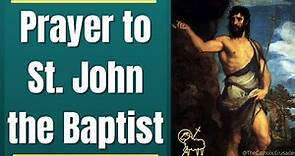 Prayer to St John the Baptist