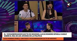 El Vicegobernador electo de Misiones, Lucas Romero Spinelli habló sobre el rol de los jóvenes en la política