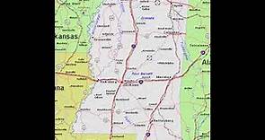 mapa de Misisipi
