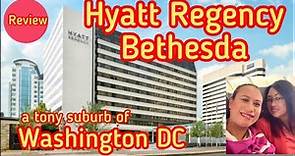 The Hyatt Regency and around Bethesda Maryland, a tony suburb of Washington DC