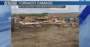 Tornado tracks confirmed in northeast Nebraska