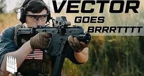This gun empties a full magazine in under a second. The Kriss Vector