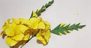 Como hacer flores de papel (Gladiolus) Super faciles y rapidas | DIY Manualidades #47