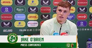 PRESS CONFERENCE | Jake O'Brien | Ireland v Belgium