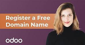 Register a Free Domain Name | Odoo Website