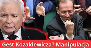 Jarosław Kaczyński o geście Kozakiewicza w Sejmie
