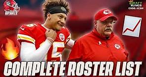 The Complete 2023 Kansas City Chiefs Roster and Practice Squad Breakdown