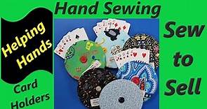 DIY Sew to Sell Helping Hands Card Holders Help Children & Arthritis Sufferers to hold playing cards
