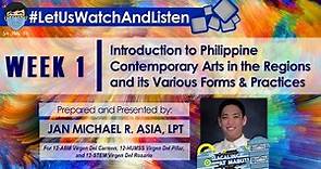 Introduction to Contemporary Philippine Arts from the Regions (CPAR Discussion Video-01)
