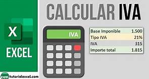 Cómo calcular el IVA en Excel 💶