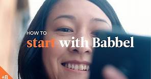 How to get started with Babbel