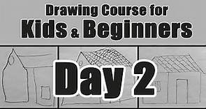 Drawing Class for Kids and Beginners - Day 2 | Basics of Drawing for Beginners | How to Draw