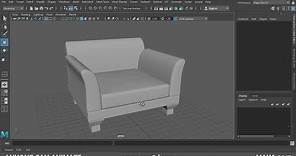 Modeling Sofa : Maya Tutorial Rees3D.com